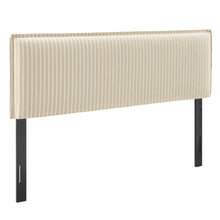 Load image into Gallery viewer, Camille Striped Linen Blend King Size Headboard by Modway
