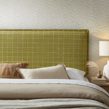 Load image into Gallery viewer, Camille Checkered Linen Blend King Size Headboard by Modway
