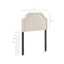 Load image into Gallery viewer, Magnolia Stain-Resistant Performance Velvet Twin Size Headboard by Modway
