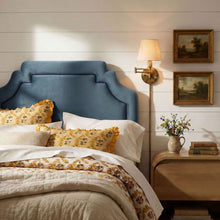 Load image into Gallery viewer, Magnolia Stain-Resistant Performance Velvet Twin Size Headboard by Modway
