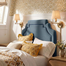 Load image into Gallery viewer, Magnolia Stain-Resistant Performance Velvet Twin Size Headboard by Modway
