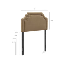 Load image into Gallery viewer, Magnolia Stain-Resistant Performance Velvet Twin Size Headboard by Modway

