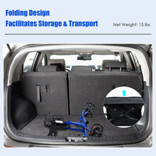 Load image into Gallery viewer, Folding Aluminum Rollator Walker with 8 inch Wheels and Seat-Blue
