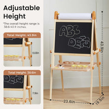 Load image into Gallery viewer, Tiny Land® Caramel Magnitales Easel for Kids
