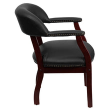 Load image into Gallery viewer, Black Vinyl Luxurious Conference Chair with Accent Nail Trim
