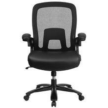 Load image into Gallery viewer, 500 lb. Rated Black Mesh/Executive Office Chair with Adjustable Lumbar
