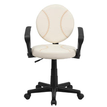 Load image into Gallery viewer, Baseball Swivel Task Office Chair with Arms
