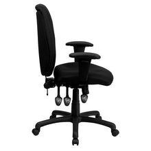 Load image into Gallery viewer, High Back Black Fabric Multifunction Executive Swivel Office Chair
