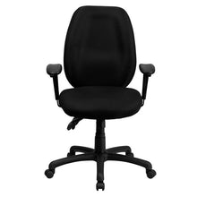 Load image into Gallery viewer, High Back Black Fabric Multifunction Executive Swivel Office Chair
