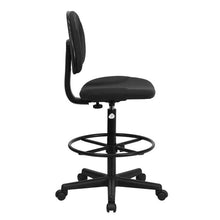 Load image into Gallery viewer, Black Patterned Fabric Drafting Chair (Cylinders: 22.5''-27''H or 26''-30.5''H)
