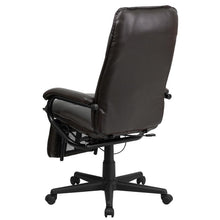 Load image into Gallery viewer, High Back Brown Executive Reclining Ergonomic Swivel Office Chair with Arms
