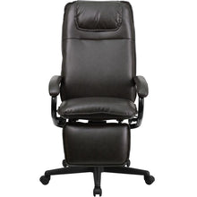 Load image into Gallery viewer, High Back Brown Executive Reclining Ergonomic Swivel Office Chair with Arms
