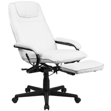 Load image into Gallery viewer, High Back White Executive Reclining Ergonomic Swivel Office Chair with Arms
