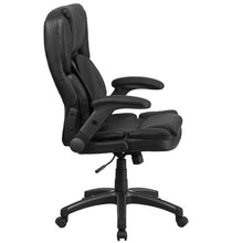 Load image into Gallery viewer, Extreme Comfort High Back Black Executive Swivel Office Chair with Flip-Up Arms
