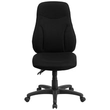 Load image into Gallery viewer, High Back Black Fabric Multifunction Swivel Ergonomic Task Office Chair
