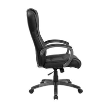 Load image into Gallery viewer, High Back Black Executive Swivel Office Chair with Titanium Nylon Base
