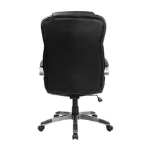 Load image into Gallery viewer, High Back Black Executive Swivel Office Chair with Titanium Nylon Base
