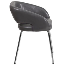 Load image into Gallery viewer, Contemporary Gray LeatherSoft Side Reception Chair
