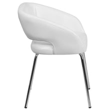 Load image into Gallery viewer, Contemporary White LeatherSoft Side Reception Chair
