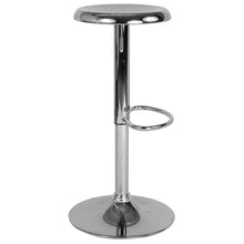 Load image into Gallery viewer, Adjustable Height Retro Barstool in Chrome Finish
