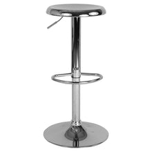 Load image into Gallery viewer, Adjustable Height Retro Barstool in Chrome Finish
