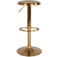 Load image into Gallery viewer, Adjustable Height Retro Barstool in Gold Finish
