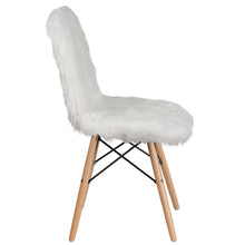Load image into Gallery viewer, Shaggy Dog White Accent Chair

