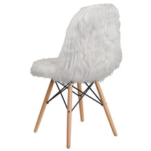 Load image into Gallery viewer, Shaggy Dog White Accent Chair
