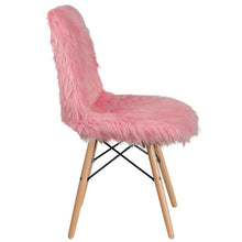 Load image into Gallery viewer, Shaggy Dog Light Pink Accent Chair
