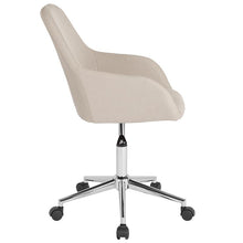 Load image into Gallery viewer, Home and Office Mid-Back Chair in Beige Fabric
