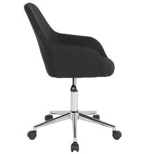 Load image into Gallery viewer, Home and Office Mid-Back Chair in Black Fabric
