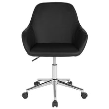 Load image into Gallery viewer, Home and Office Mid-Back Chair in Black LeatherSoft
