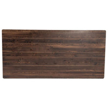 Load image into Gallery viewer, HERCULES 7' x 40" Rectangular Antique Rustic Mahogany Solid Pine Folding Farm Table

