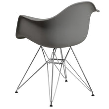 Load image into Gallery viewer, Moss Gray Plastic Chair with Chrome Base
