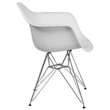 Load image into Gallery viewer, White Plastic Chair with Chrome Base
