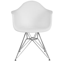 Load image into Gallery viewer, White Plastic Chair with Chrome Base
