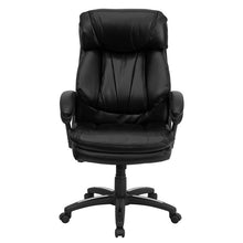 Load image into Gallery viewer, High Back Black Executive Swivel Office Chair with Plush Headrest

