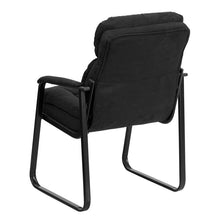 Load image into Gallery viewer, Black Microfiber Executive Side Reception Chair
