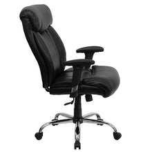 Load image into Gallery viewer, Big &amp; Tall 400 lb. Rated Black Executive Office Chair with Full Headrest &amp; Arms
