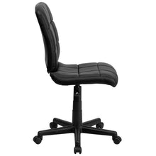 Load image into Gallery viewer, Mid-Back Black Quilted Vinyl Swivel Task Office Chair
