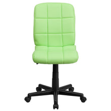 Load image into Gallery viewer, Mid-Back Green Quilted Vinyl Swivel Task Office Chair
