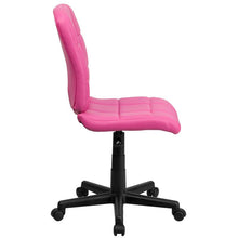 Load image into Gallery viewer, Mid-Back Pink Quilted Vinyl Swivel Task Office Chair
