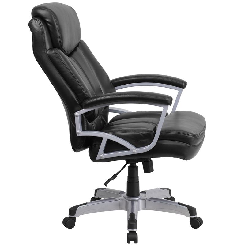 Big & Tall 500 lb. Rated Black Executive Swivel Ergonomic Office Chair with Arms