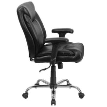 Load image into Gallery viewer, 400 lb. Rated Black Deep Tufted Task Office Chair with Adjustable Arms

