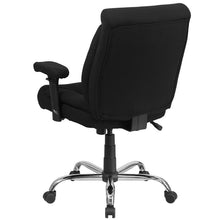 Load image into Gallery viewer, 400 lb. Rated Black Fabric Deep Tufted Swivel Task Office Chair

