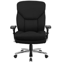 Load image into Gallery viewer, 24/7 Intensive Use 400 lb. Rated Black Fabric Executive Office Chair
