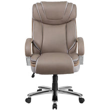 Load image into Gallery viewer, 500 lb. Rated Taupe Executive Swivel Office Chair with Extra Wide Seat
