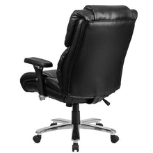 Load image into Gallery viewer, 24/7 Intensive Use Big &amp; Tall 400 lb. Rated Black Executive Lumbar Office Chair
