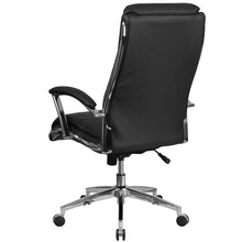 Load image into Gallery viewer, High Back Black Smooth Upholstered Executive Swivel Office Chair
