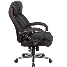 Load image into Gallery viewer, 500 lb. Rated Black Executive Swivel Office Chair with Chrome Base and Arms
